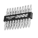 Tolsen 10PCS DOUBLE END SCREWDRIVER BIT