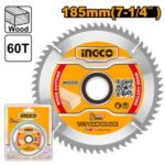 INGCO TCT saw blade 185mm(7-1/4") 60T