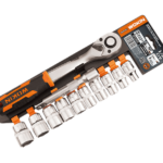 WOKIN 12 PCS 1/2" RATCHET HANDLE WITH SOCKETS SET