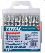 TOTAL Screwdriver bits PH2, 65mm,10pcs/set