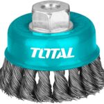 TOTAL Wire cup brush 100mm, 4"