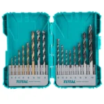 TOTAL 16PCS Metal, Concrete  and wood drill bits  set