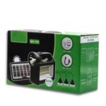 GDTIMES Solar Lighting System with 3 Light Bulbs, Mobile Charging, Torch and solar panel - Image 4