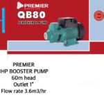 Premier 1hp Booster pump 60m head