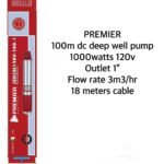 Premier 100m deep well pump 1000w