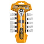 INGCO 12 Pcs 1/4" socket set