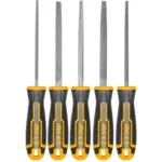 INGCO 5 Pcs steel file set 8“/200mm