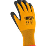 INGCO Nitrile frosted coated gloves Size: XL