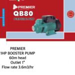 Premier 1hp Booster pump 60m head
