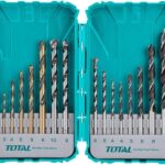 Total 16PCS Metal, Concret and wood drill bits set