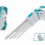 Total 9pcs hex key set Material：Cr-V