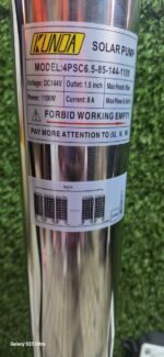 Kunda 85M solar submersible pump with control box
