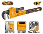 Ingco Pipe wrench Size:12" (300mm) - Image 3
