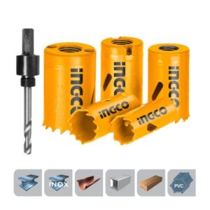 Ingco Bi-metal hole saw set 7pcs