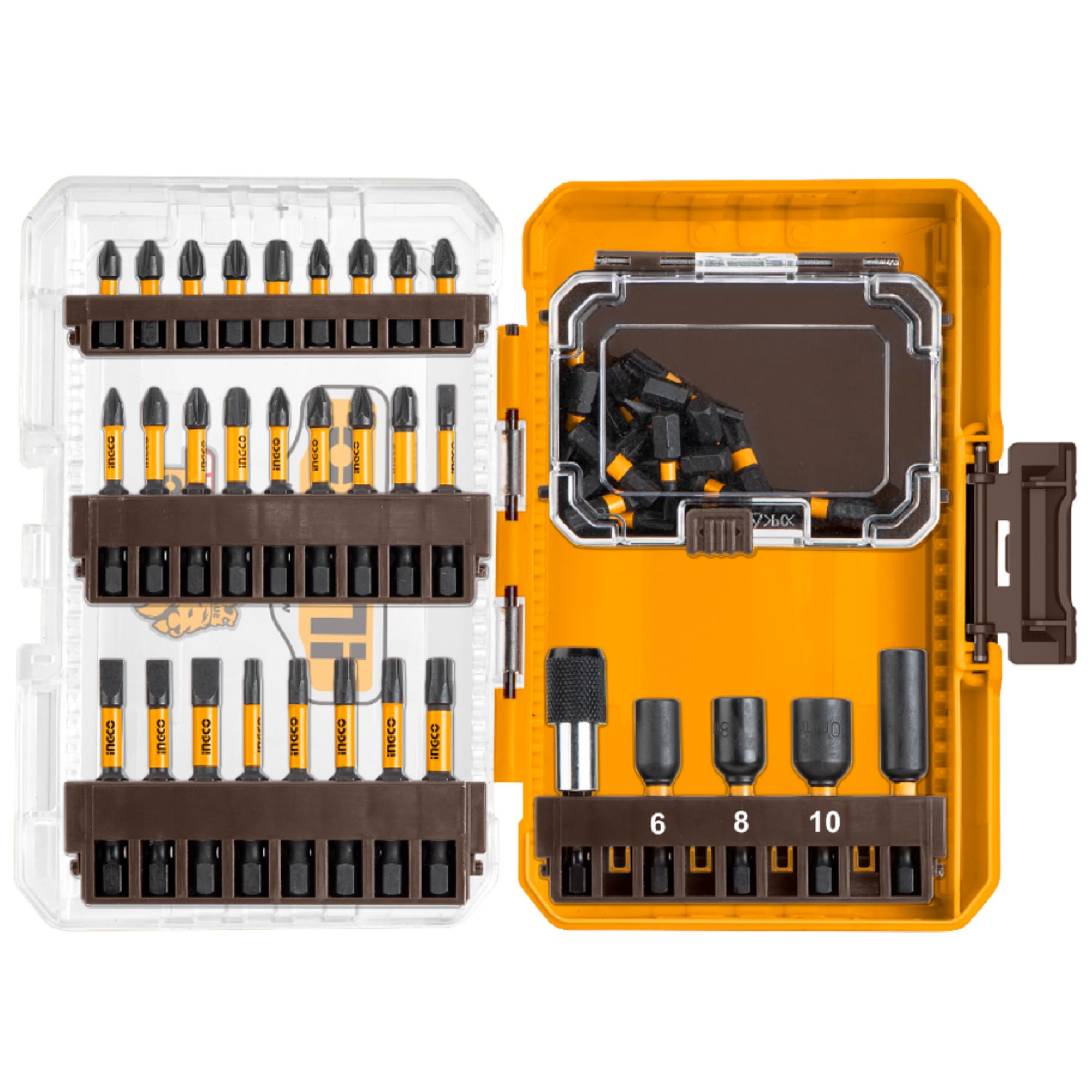 71Nyttg7ecL Ingco 51 Pcs impact screwdriver bits set - Image 1