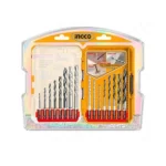Ingco 16 Pcs metal, masonry and wood drill bits set