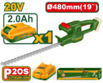 Jadever Cordless hedge trimmer 20V - Image 3