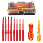 INGCO 10 Pcs interchangeable Insulated screwdriver set