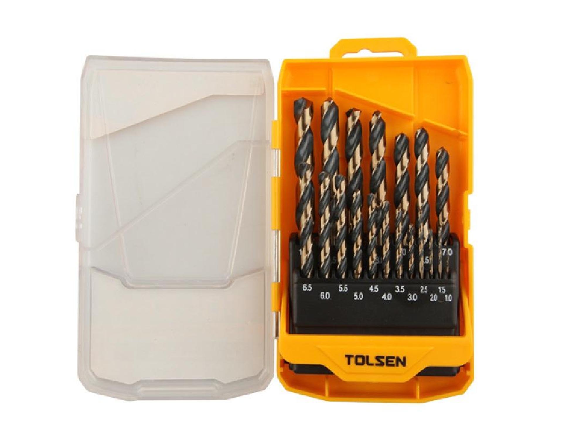 TOLSEN 75086-2000x1500 Tolsen 19PCS BLACK & GOLD HSS TWIST DRILL BITS SET - Image 1