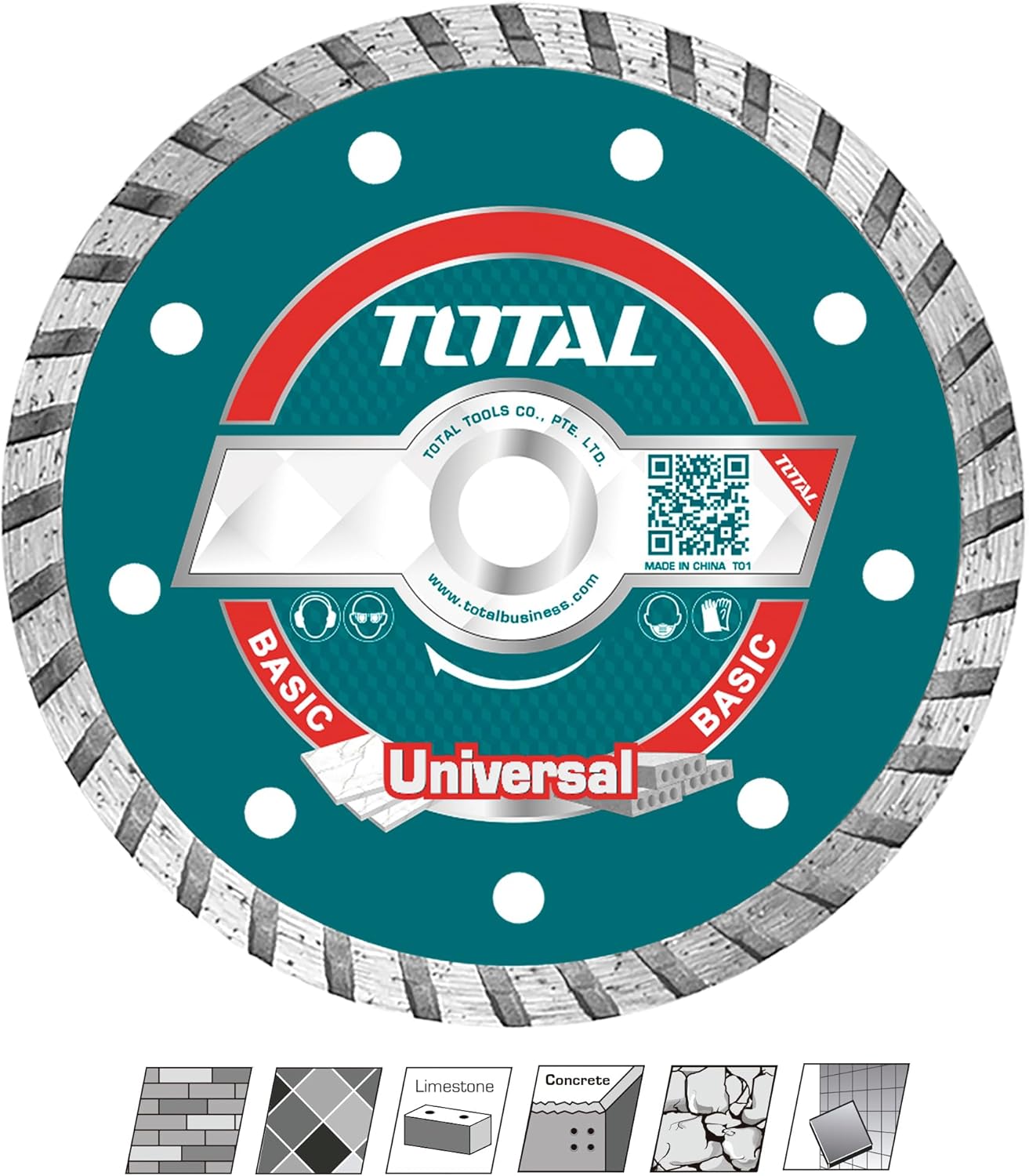 71MnNqcEu3L._AC_SL1500_ TOTAL Turbo diamond disc 230(9")X22.2mm - Image 1