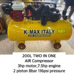 Kmax 2in1 Air Compressor 7.5hp engine