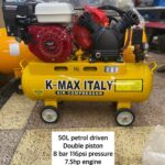 Kmax 50L Petrol Driven Double piston Air Compressor