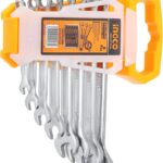 INGCO 8pcs combination spanner set Size:6-19mm HKSPA1088