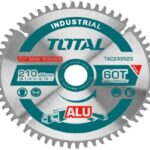 Total TCT saw blade for aluminum 210mm(8-1/4") 60T,