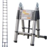 Double sided telescopic ladder 3.2M+3.2M