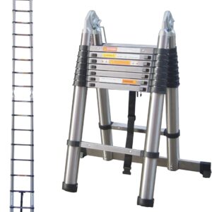 Double sided telescopic ladder 3.2M+3.2M