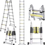 Double sided telescopic ladder 2.8M+2.8M
