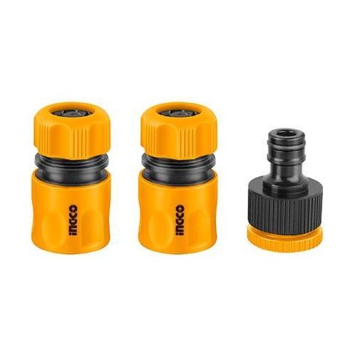 2 (16) Ingco 3 Pcs hose quick connectors set - Image 1