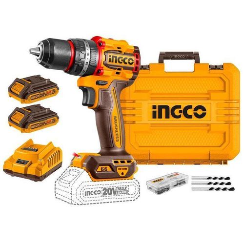 2 (6) Ingco Compact Brushless Cordless Impact Drill 66Nm 20V - Image 1