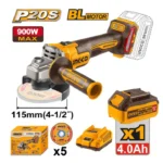 Ingco Cordless angle grinder 900W 20v - Image 3