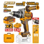 Ingco Brushless cordless impact drill 166Nm 20v - Image 2