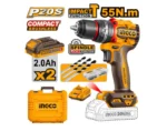 Ingco Compact Brushless Cordless Impact Drill 55Nm 20V - Image 3
