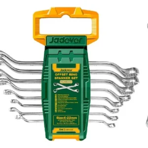 Jadever 8pcs offset ring spanner set Size:6-22mm